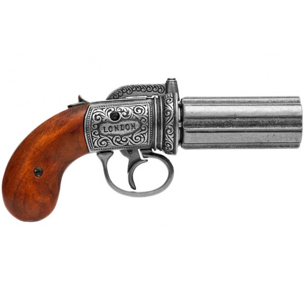 6 Cannons Pepperbox Revolver England 1840