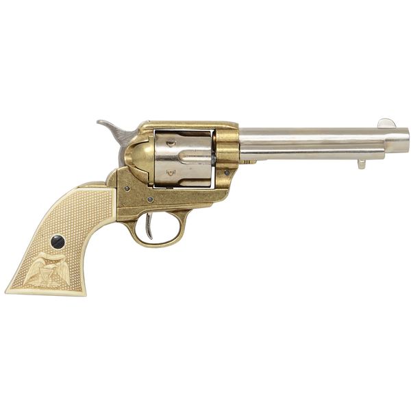 Colt Peacemaker With Ivory Handle Nickel & Brass