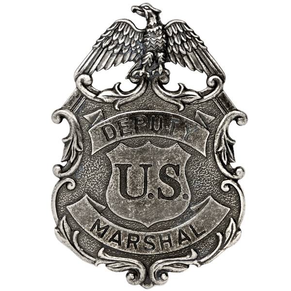 Nickel Coloured Eagle Marshall Badge
