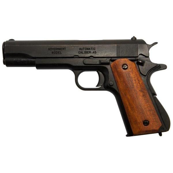 Automatic Pistol .45 M1911A1 USA 1911 Black Body Wood Stock
