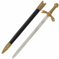 Richard the Lionheart Sword Letter Opener with Scabbard